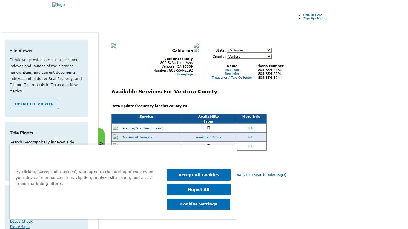 Search Ventura County Public Property Records Online CourthouseDirect.com